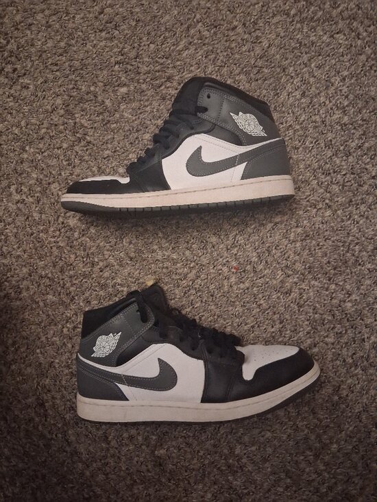 Jordan Other - Jordan 1 Mid Black White Iron Grey Size Mens 10.5